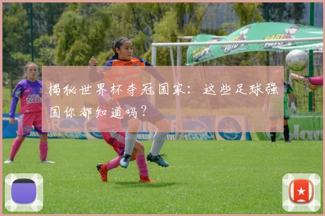 揭秘世界杯夺冠国家:这些足球强国你都知道吗?